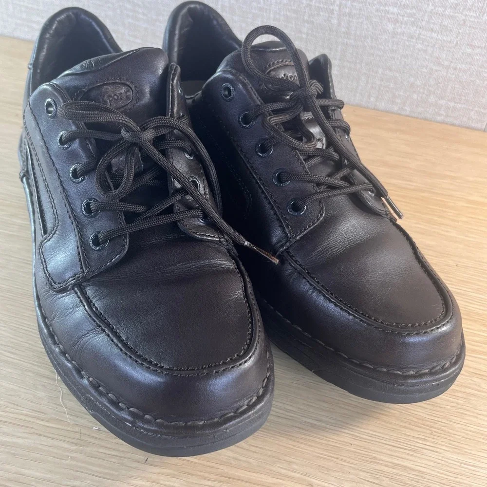 Rockport Mens APM75013 Brown Leather Powered by DMX Walking Shoes 9.5 W